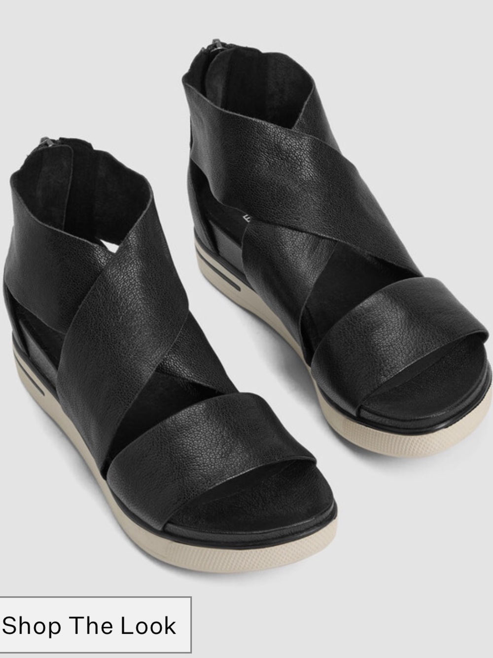 Eileen Fisher Size 9 Sport Tumbled Leather Sneaker Sandal Everyday Comfort